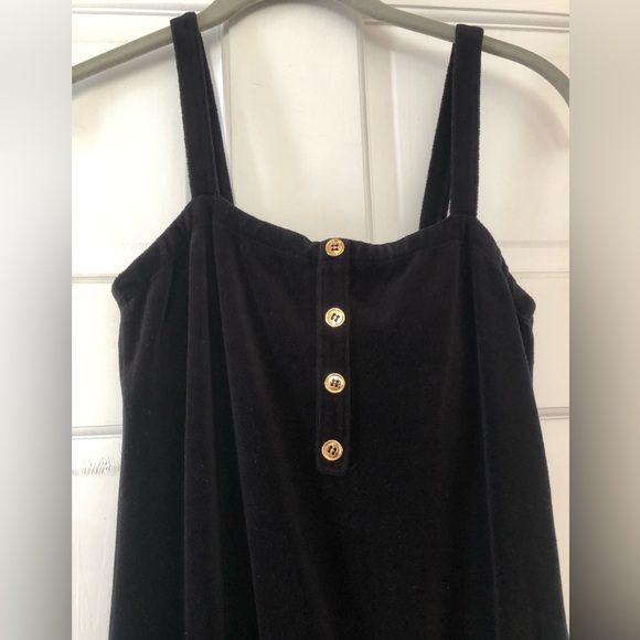Juicy Couture Girl’s Black Velour Jumpsuit with Gold Buttons - Picture 10 of 12